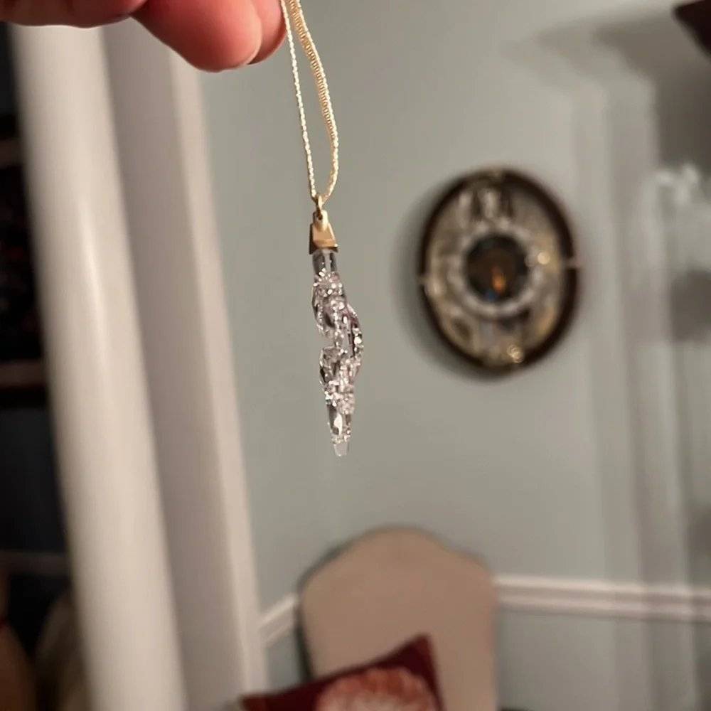 Brand New Swarovski White Crystal Little Snowflake Ornament Christmas Decoration